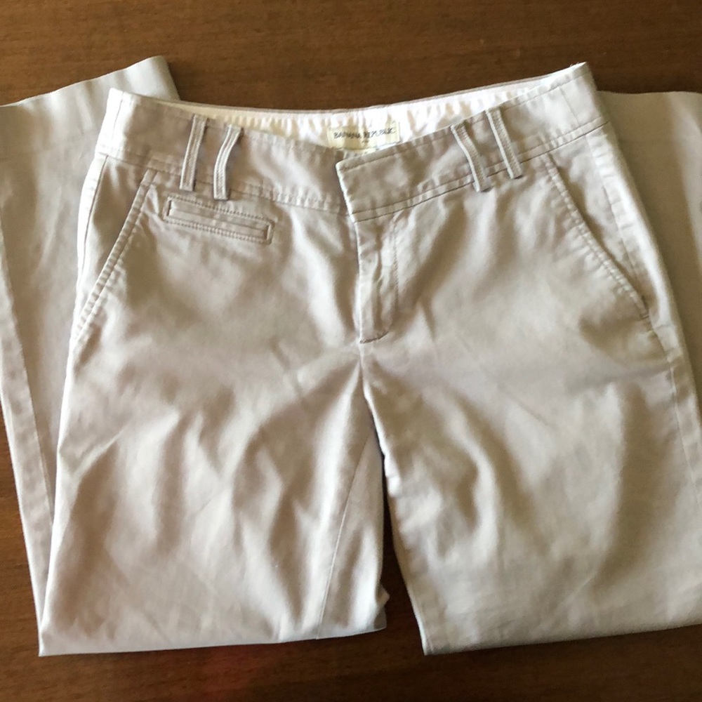 Banana Republic khaki crop pants